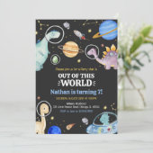 恐竜誕生日 招待状 (スタンド正面)