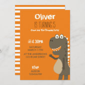 恐竜誕生日 招待状 (正面/裏面)