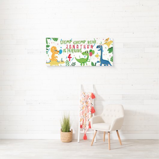 恐竜誕生日 横断幕 (インサイチュ)