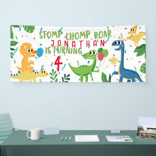 恐竜誕生日 横断幕 (トレードショー)
