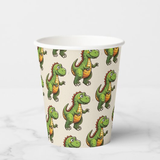 恐竜誕生日 紙コップ (正面)