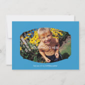 恐竜誕生日Bashの衣装パーティー 招待状 (裏面)