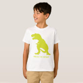 恐竜誕生日Tレックス パーソナライズされた Tシャツ (正面フル)