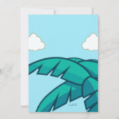 恐竜誕生祝い 招待状 (裏面)