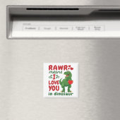 恐竜語でRawrは愛してるって意味だよ マグネット (インサイチュ (食洗機))
