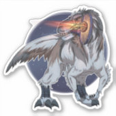 恐竜遊のテニス シール (正面)