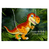 恐竜金ゴールドTレックス ラージペーパーバッグ (裏面)