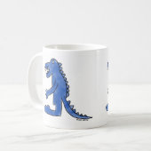 恐竜飛んでいるのマグカップ コーヒーマグカップ (正面左)