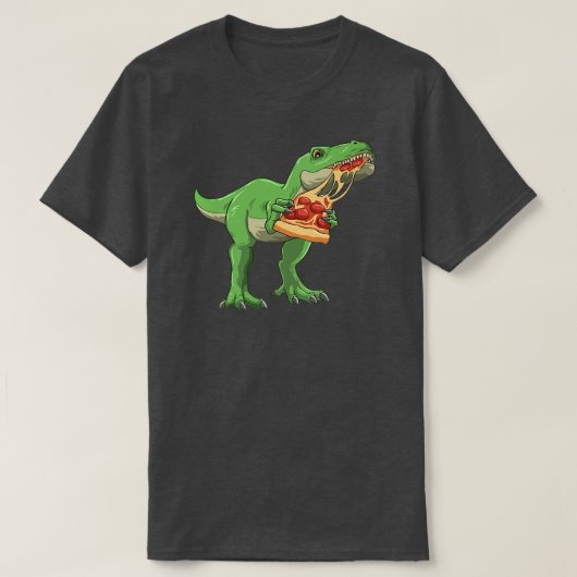 恐竜食べのピッツァThizzasaurus Tre食品愛好家 Tシャツ (デザイン正面)