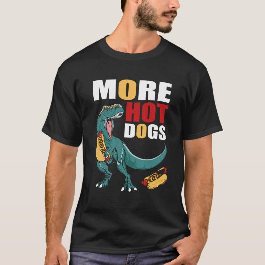 恐竜食べの愛犬 Tシャツ (正面)