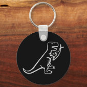 恐竜食べの魚 キーホルダー (正面)