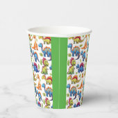 恐竜鮮やかをテーマにしたパーティー 紙コップ (右)