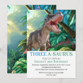 恐竜Ｔ−Ｒｅｘをテーマにしたジュラシック・ワールド 招待状 (正面/裏面)