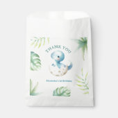 恐竜1歳の誕生日かわいい男の子トロピカル フェイバーバッグ (正面)