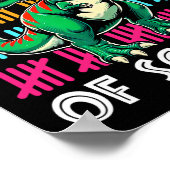 恐竜100日の学校先生学生少年K ポスター (角)