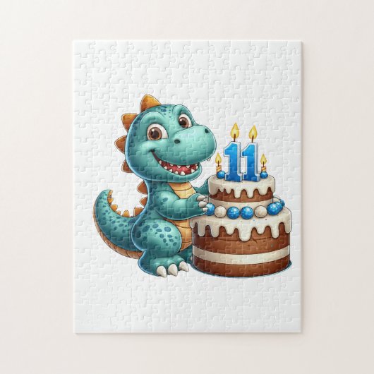 恐竜11歳の誕生日 ジグソーパズル (縦)