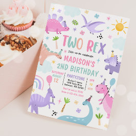 恐竜2レックス2nd誕生日パーティー 招待状