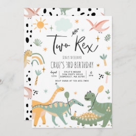 恐竜2レックス2nd誕生日パーティー 招待状