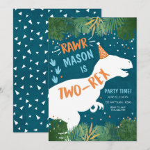 恐竜2レックスTレックスRAWR 2番目の誕生日