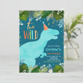 恐竜2ワイルド誕生日ボーイダーズ誕生日 招待状 (スタンド正面)