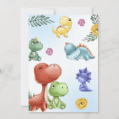 恐竜2歳のレックス誕生日パーティー 招待状 (裏面)