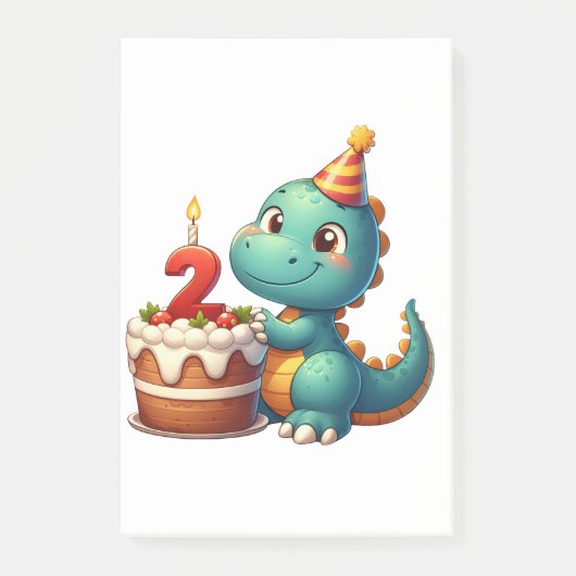 恐竜2歳の誕生日 ポストイット (正面)
