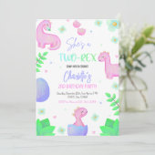 恐竜2歳レックス2歳パーティの招待状 招待状 (スタンド正面)