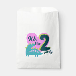 恐竜2歳女の子の誕生日パーティーにおすすめのプレゼントバッグ フェイバーバッグ