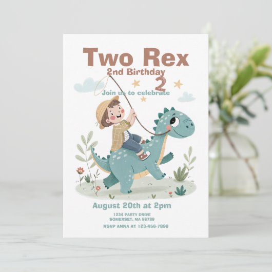 恐竜2歳 招待状 (スタンド正面)