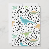 恐竜2野生2番目の誕生日パーティー 招待状 (裏面)