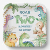 恐竜2ndバースデーボーイジュラシック・ディノ ペーパープレート (正面)