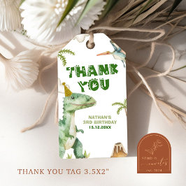 恐竜3レックス男子のギフトタグ ギフトタグ