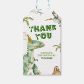 恐竜3レックス男子のギフトタグ ギフトタグ (正面)