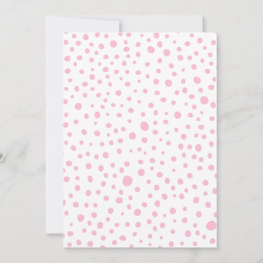 恐竜3レックス3rd誕生日パーティーピンクTレックス 招待状 (裏面)