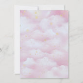 恐竜3人レックスガールピンク3歳パーティー 招待状 (裏面)