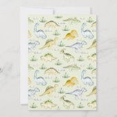 恐竜3歳レックス3歳招待状 招待状 (裏面)