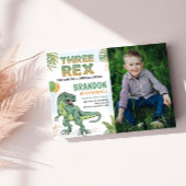 恐竜3歳レックス3歳招待状 招待状