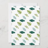 恐竜4歳誕生日 ティラノサウルス ロア T-Rex 4歳 招待状 (裏面)