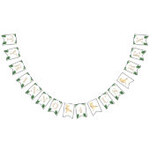 恐竜4th誕生日パーティー金ゴールドティラノサウルスレックス バンティングフラッグ (全)