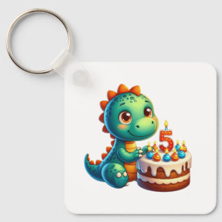 恐竜5歳の誕生日 キーホルダー