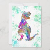 恐竜5th誕生日フォト招待状 招待状 (裏面)