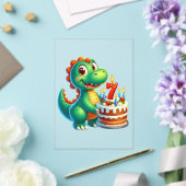 恐竜7歳の誕生日 アクリル招待状 (インサイチュ (ウェディング))