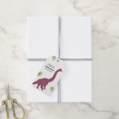 恐竜 かわいい ディノ 子供 誕生日パーティー おもちゃ ギフトタグ (より糸付き)