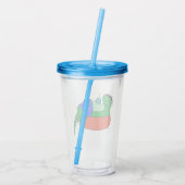 恐竜 アクリルタンブラー (裏面)