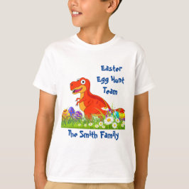 恐竜 イースターエッグハント チーム Tシャツ
