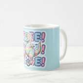 恐竜、ウィー! コーヒーマグカップ (正面右)