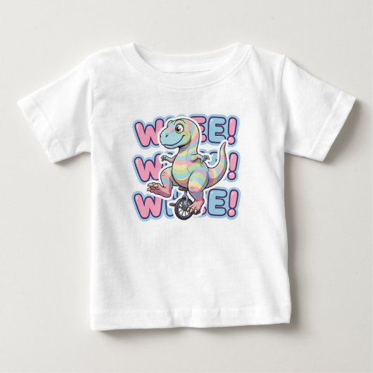 恐竜、ウィー!!! ベビーTシャツ (正面)