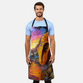 恐竜 エプロン (着用した状態)