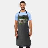 恐竜 エプロン (着用した状態)