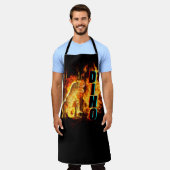 恐竜 エプロン (着用した状態)